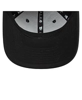 New Era Men's Black As Roma Puff Print 9FIFTY Stretch-Snap Adjustable Hat