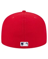 New Era Men's Red Philadelphia Phillies Checkered Under visor 59FIFTY Hat
