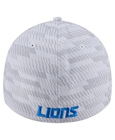 New Era Men's White Detroit Lions Gameday Graded 39THIRTY Flex Hat
