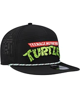 New Era Men's Black Teenage Mutant Ninja Turtles Rope Trucker 9FIFTY Snapback Hat