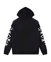 Freeze Max Men's Black Looney Tunes Tweety Bones Hoodie Full-Zip Sweatshirt