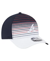 New Era Men's Navy Atlanta Braves Gradient 9FORTY M-Crown Adjustable Hat