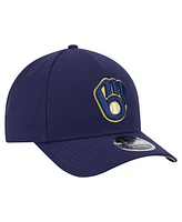 New Era Men's Navy Milwaukee Brewers 9FORTY M-Crown Adjustable Hat