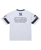 Mitchell & Ness Men's White New York Yankees Cooperstown Collection Team Origins Premium T-Shirt