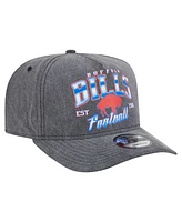 New Era Men's Black Buffalo Bills Throwback Washed A-Frame 9FIFTY Snapback Hat