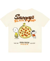 Freeze Max Big Boys and Girls Peanuts Snoopy's Slice Shop T-Shirt