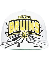Mitchell & Ness Big Boys and Girls White Boston Bruins After Shock Snapback Hat