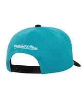 Mitchell & Ness Men's Teal/Black Charlotte Hornets Under Arch Two-Tone Pro Crown Snapback Hat
