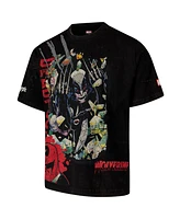 Virtual Thread Men's Black Wolverine Dekryptic Deadpool Oversized Fit and Heavy Wash T-Shirt