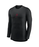 Nike Men's Black Arizona Diamondbacks Base Layer Raglan Long Sleeve Performance T-Shirt