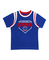 Outerstuff Preschool Fanatics Chicago Cubs Loaded Base T-Shirt Shorts Set