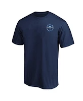 Fanatics Men's Navy North Carolina Tar Heels Big Tall Fast Break 2 Hit T-Shirt