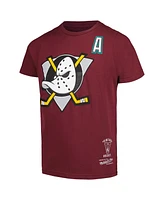 Mitchell & Ness Big Boys and Girls Teemu Selanne Garnet Anaheim Ducks Name Number T-Shirt