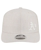 New Era Men's Light Beige Athletics Flawless 9SEVENTY Stretch Snap Hat