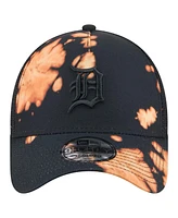 New Era Men's Black Detroit Tigers Bleached A-Frame 9FORTY Adjustable Hat