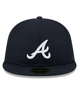 New Era Men's Navy Atlanta Braves 2025 Jackie Robinson Day Retro crown 59FIFTY Unstructured Hat