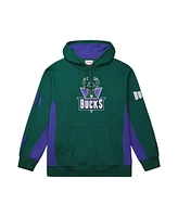 Mitchell & Ness Men's Hunter Green Milwaukee Bucks Hardwood Classics Team Origins Fleece Pullover Hoodie