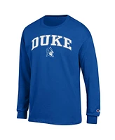 Champion Men's Royal Duke Blue Devils Arch Over Logo Long Sleeve T-Shirt