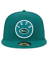 New Era Men's Green York Jets Checkered 59FIFTY Fitted Hat
