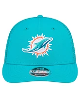 New Era Men's Aqua Miami Dolphins Low Profile 9FIFTY Snapback Hat