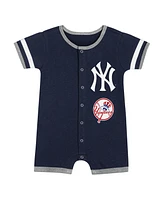 Outerstuff Newborn Navy New York Yankees Double Hit Coveralls