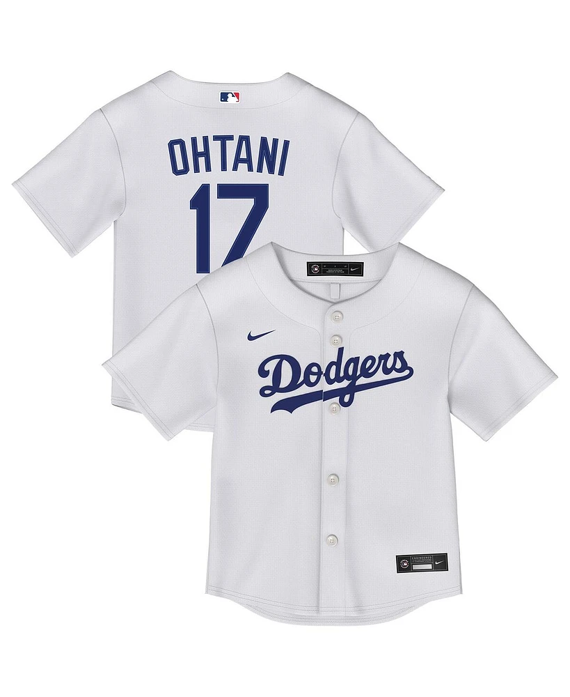 Nike Toddler White Shohei Ohtani Los Angeles Dodgers Home Replica 2.0 Player Jersey