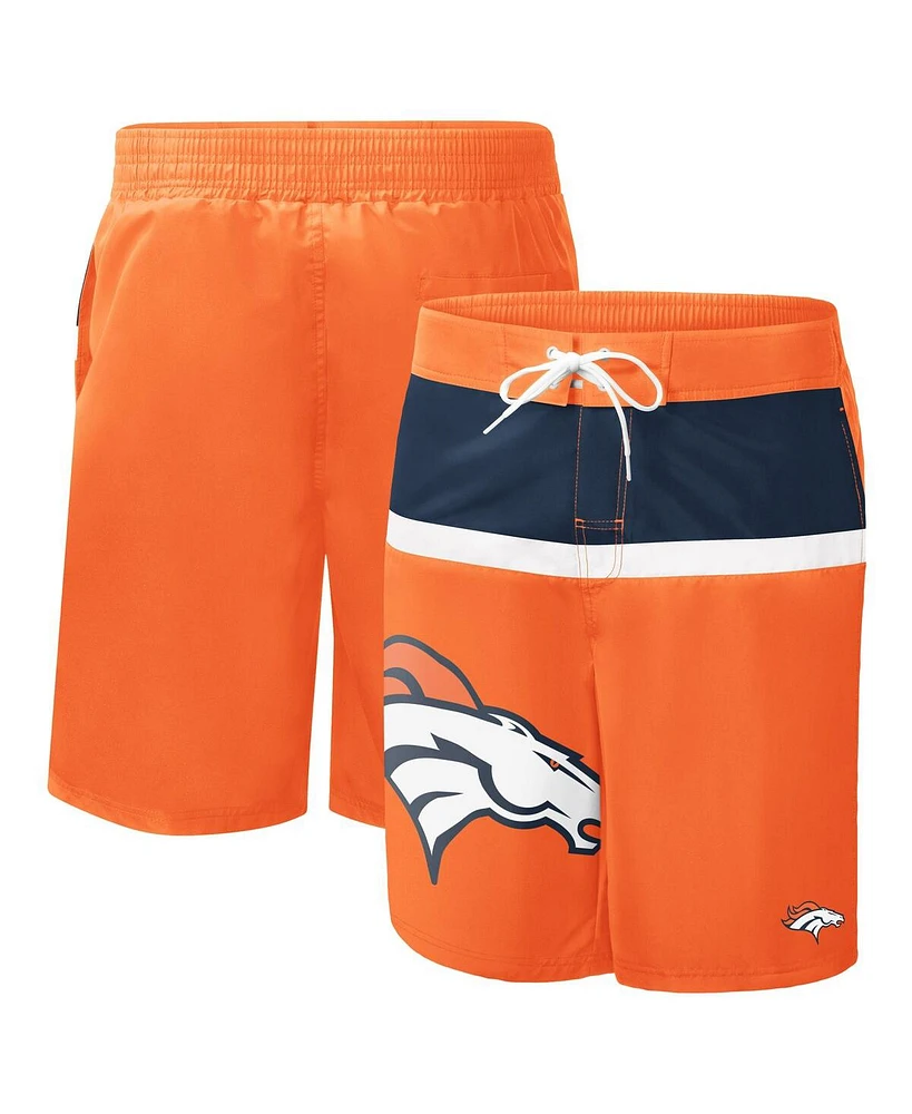 G-iii Sports by Carl Banks Men's Orange Denver Broncos Sea Wind Swim Trunks