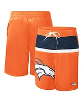 G-iii Sports by Carl Banks Men's Orange Denver Broncos Sea Wind Swim Trunks