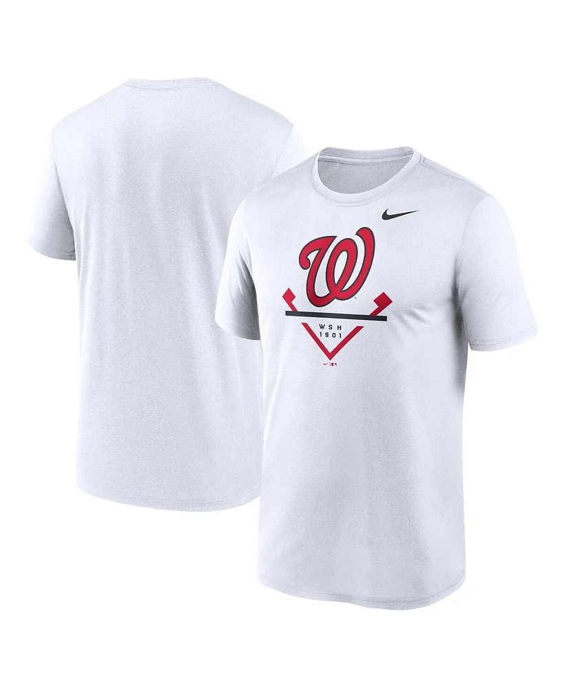 Nike Men's White Washington Nationals Icon Legend Performance T-Shirt