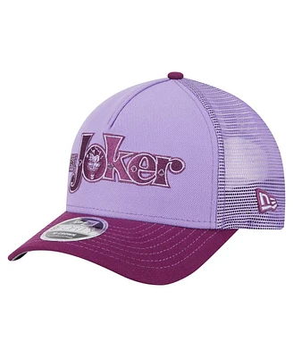 New Era Men's Purple Joker Tonal 9FORTY Adjustable Trucker Hat