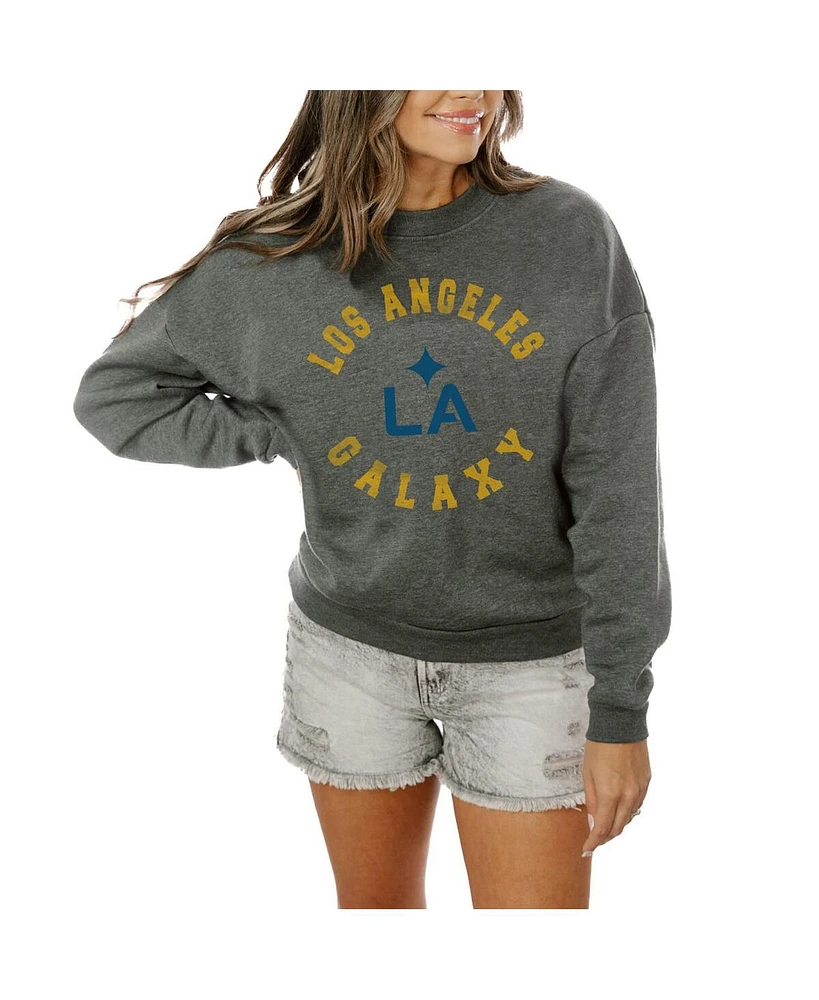 Gameday Couture Women's Charcoal La Galaxy Fleece Pullover Sweatshirt