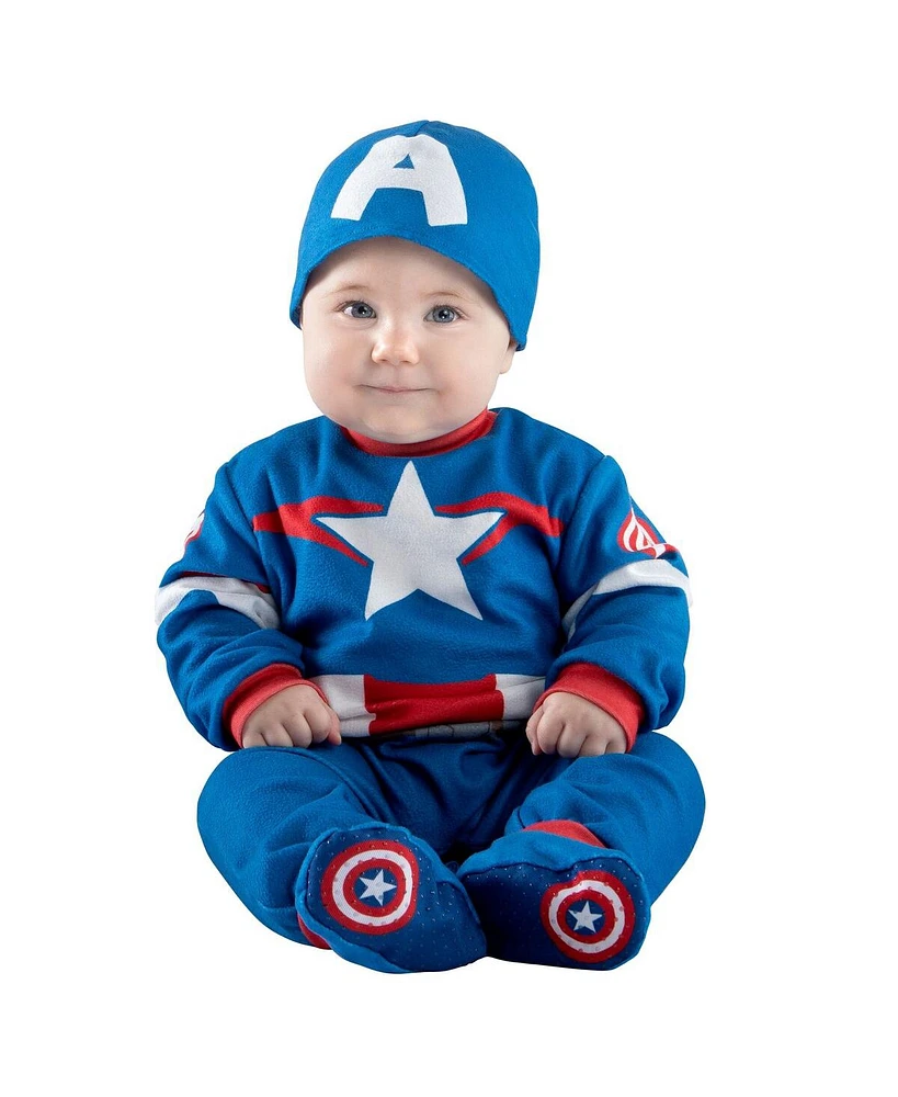 Jazwares Baby Boys and Girls Captain America Costume with Hat