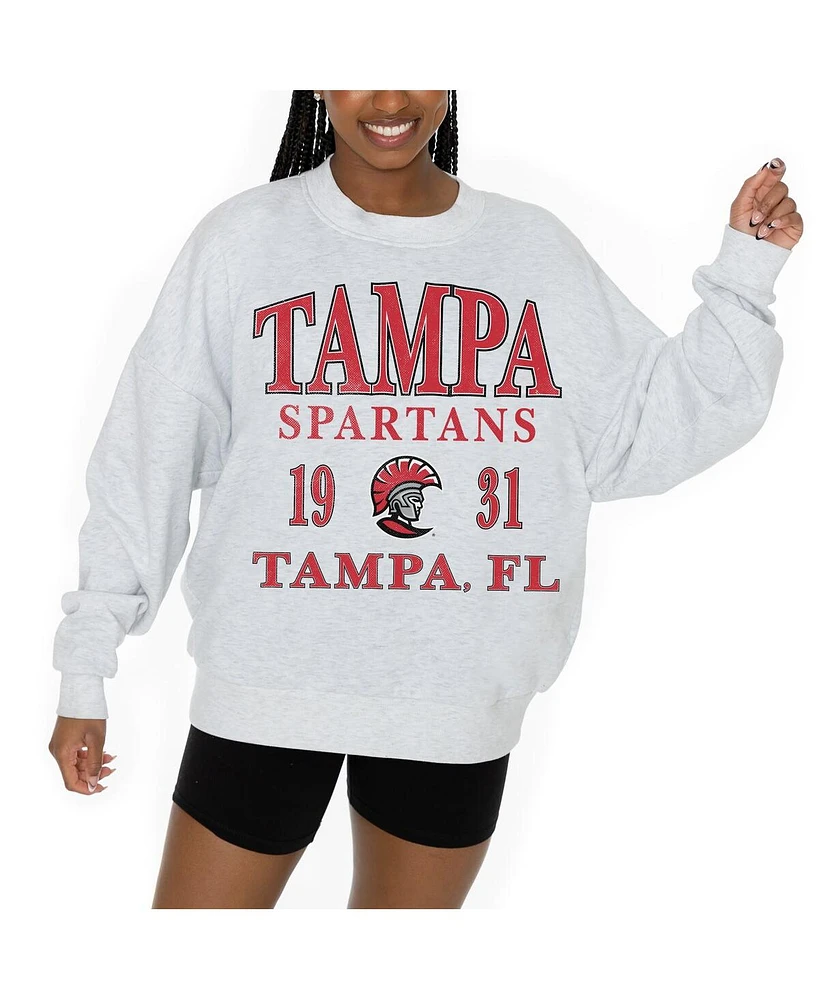 Gameday Couture Women's White Tampa Spartans Premium Fleece Pullover Sweatshirt