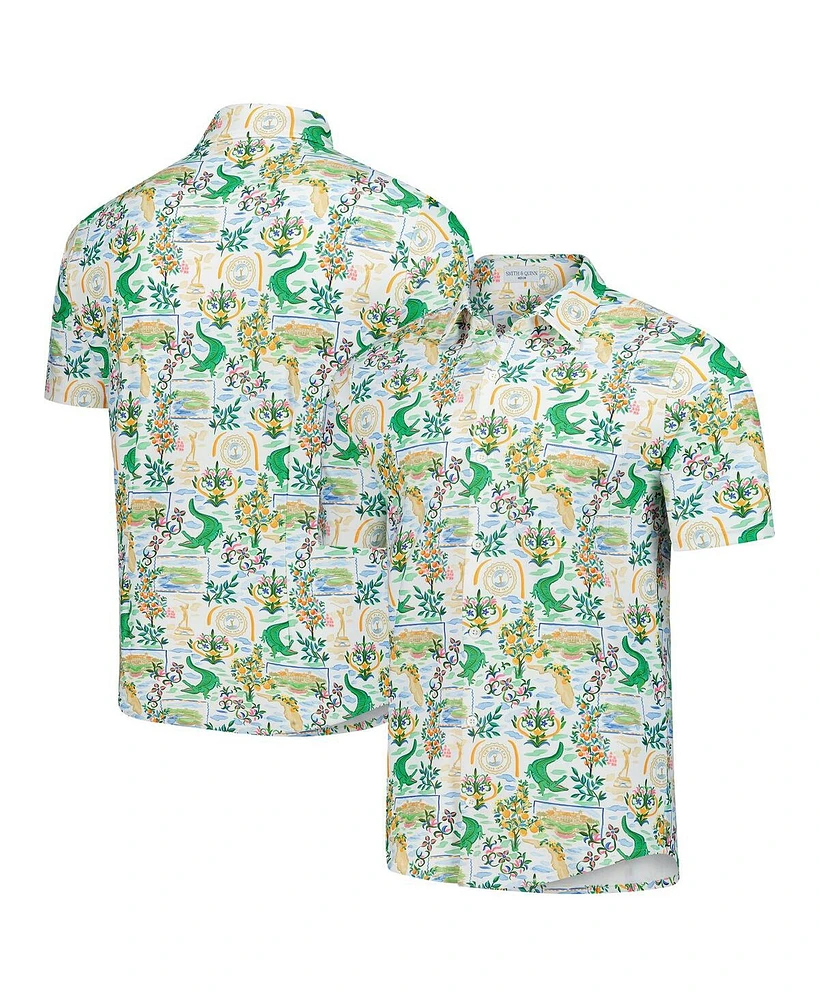 Smith & Quinn Men's White The Players Sawgrass Clubhouse Boatyard Button-Up Top