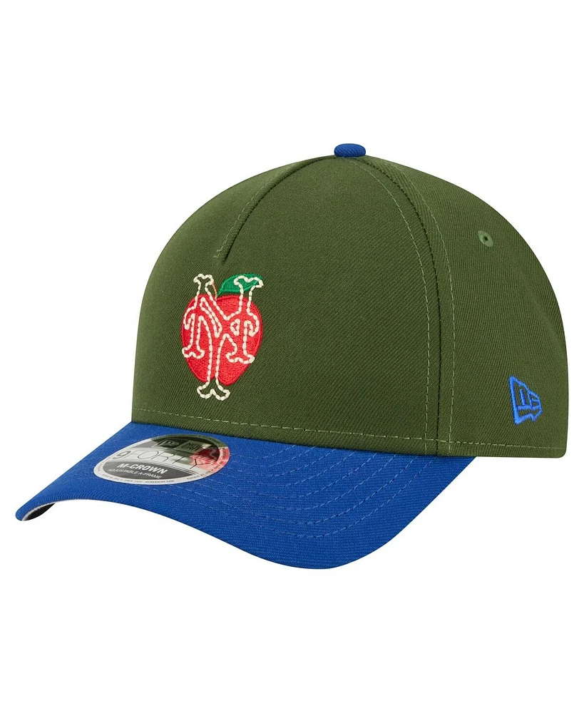 New Era Men's Dark Green New York Mets City Feature 9FORTY A-Frame Adjustable Hat