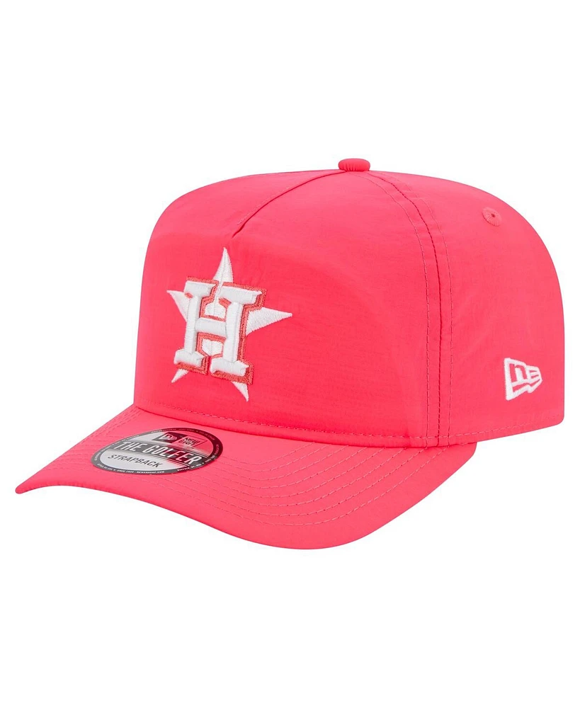 New Era Men's Pink Houston Astros Everyday Golfer Adjustable Hat