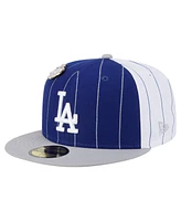 New Era Men's Dark Blue Los Angeles Dodgers Pinstripe 59FIFTY Hat