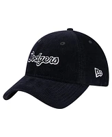 New Era Women's Dark Blue Los Angeles Dodgers Corduroy 9TWENTY Adjustable Hat