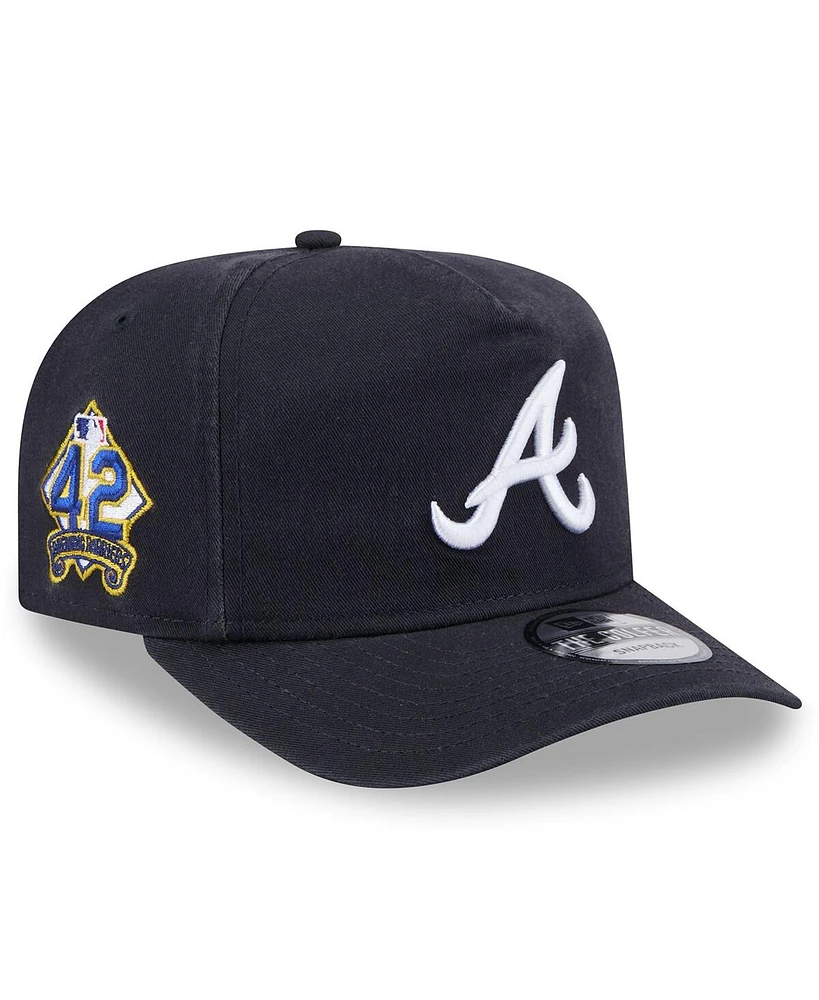 New Era Men's Navy Atlanta Braves 2025 Jackie Robinson Day Golfer Adjustable Hat