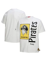 Mitchell & Ness Women's White Pittsburgh Pirates Cooperstown Collection Boyfriend T-Shirt