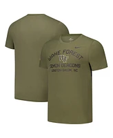 Nike Men's Olive Wake Forest Demon Deacons 2024 Military Appreciation Performance T-Shirt