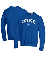 Champion Men's Royal Duke Blue Devils Arch Over Logo Pullover Sweatshirt
