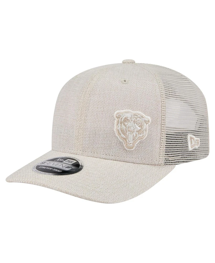 New Era Men's Natural Chicago Bears Flawless 9SEVENTY Stretch-Snap Hat