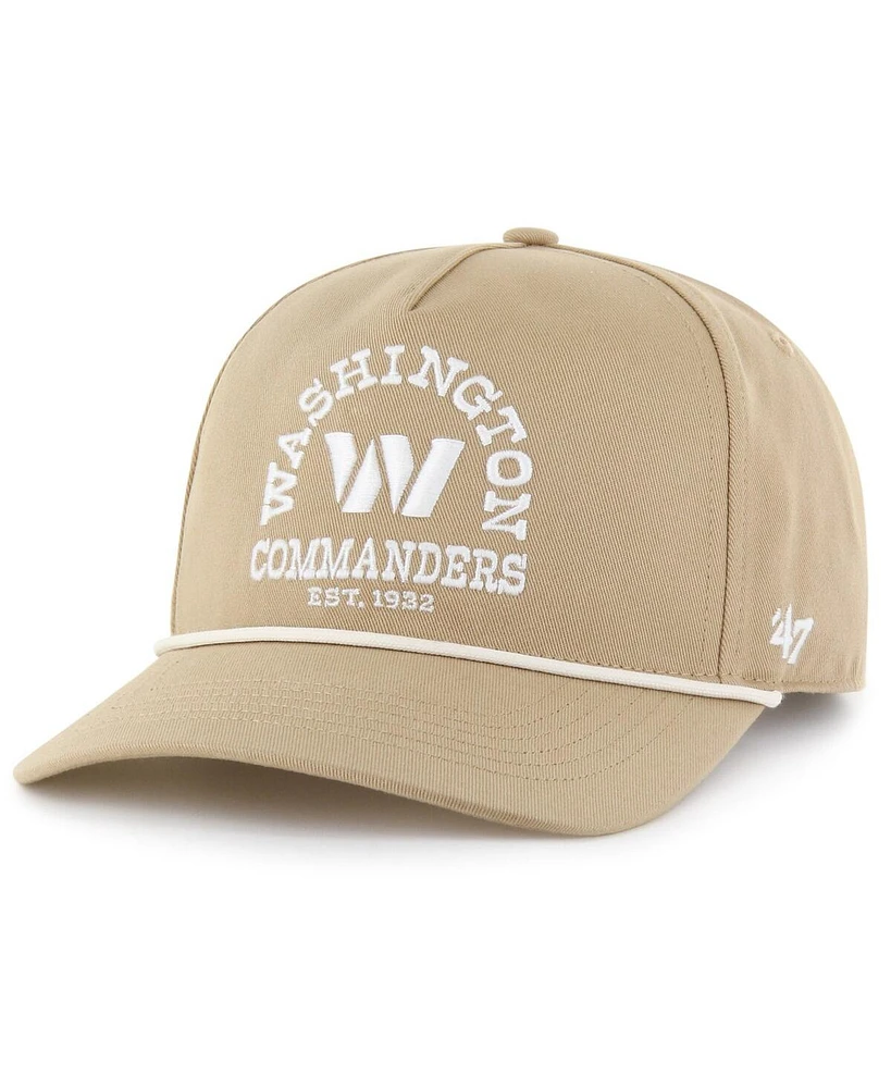'47 Brand Men's Khaki Washington Commanders Canyon Ranchero Hitch Adjustable Hat