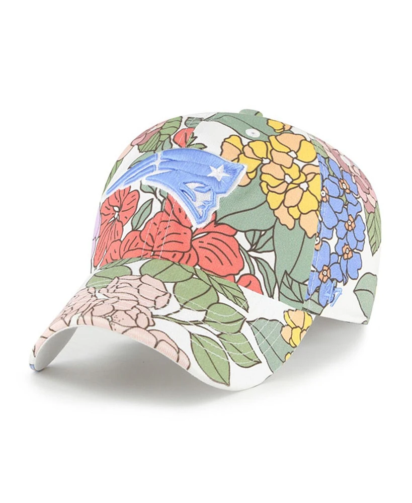 '47 Brand Women's White New England Patriots Florentina Clean Up Adjustable Hat