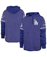 '47 Brand Men's Royal Los Angeles Dodgers Pinstripe Double Header Pullover Hoodie