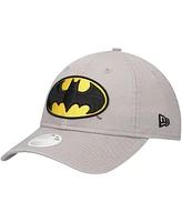 New Era Women's Gray Batman 9TWENTY Adjustable Hat