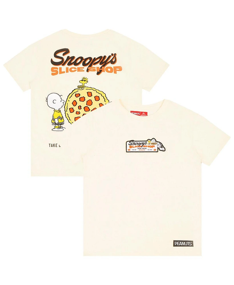 Freeze Max Big Boys and Girls Peanuts Snoopy's Slice Shop T-Shirt
