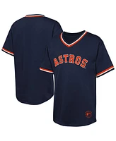 Outerstuff Big Boys and Girls Navy Houston Astros Relief Pitcher V-Neck T-Shirt