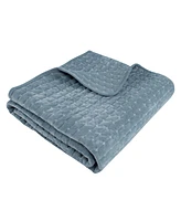 Levtex Velvet Stitch Reversible Quilted Throw, 50" x 60"